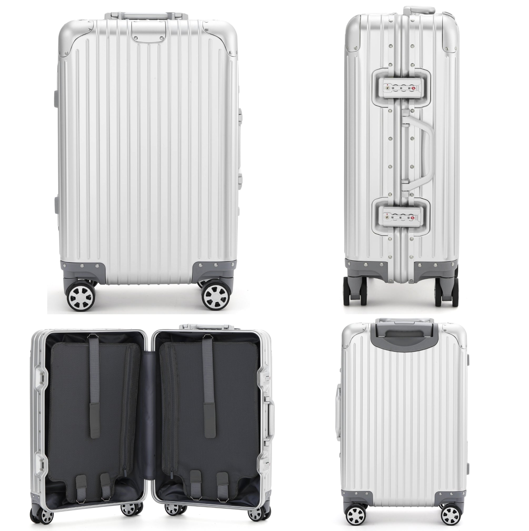 ALUMINIUM SUITCASE ( V2 NEW & IMPROVED - STRONGER ALUMINIUM & REMOVEABLE WHEELS )
